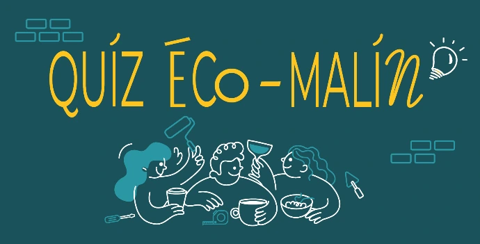 Image illustrative et logo du quiz éco-malin